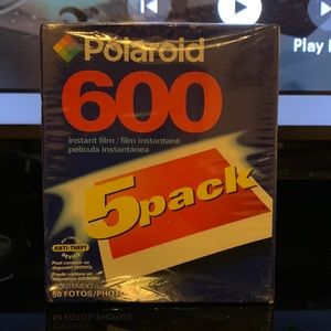 Polaroid 600 instant film 5 pack .